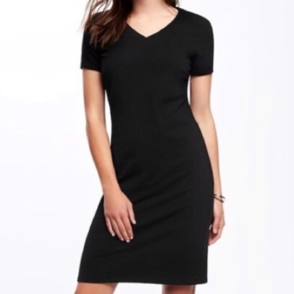 Old navy black t shirt dress